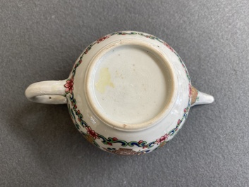 A fine Chinese famille rose teapot and cover, Yongzheng