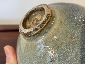Bol de type junyao &agrave; tache de pourpre, Chine, Ming ou post&eacute;rieur