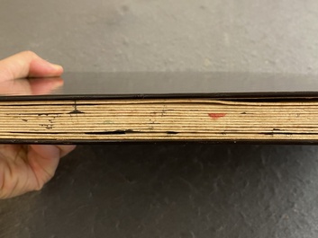 Chinese school: An album of twelve paintings with signatures of celebrities, a.o. Zhao Shaoang 趙少昂, ink and colour on paper, dated 1944