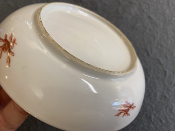 Een Chinees verte-Imari wapenbord voor de Nederlandse markt met de wapens van Scholten en Hogenberg, Yongzheng