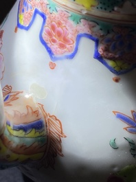 A Chinese famille rose teapot with dragon spout, Yongzheng/Qianlong