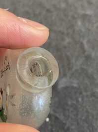 A Chinese inside-painted glass 'playing boys' snuff bottle, signed Ma Shaoxian 馬紹先, dated 1904