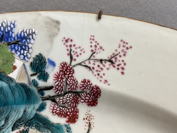 Twee Chinese famille rose schotels, Qianlong