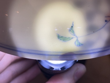 A Chinese doucai plate, Chenghua mark, Kangxi