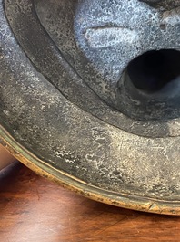 Een Chinese vergulde bronzen Boeddha Shakyamuni, wellicht Ming