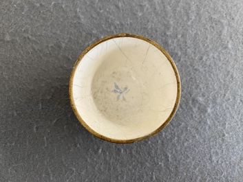 A Chinese Canton enamel 'foreigners' wine cup, Yongzheng