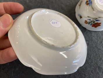 A Chinese famille rose 'elephant rider' cup and saucer, Yongzheng