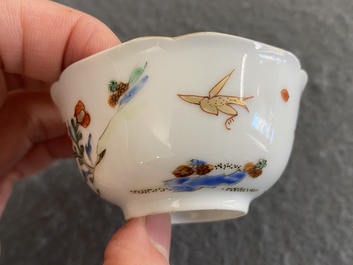 A Chinese famille rose 'elephant rider' cup and saucer, Yongzheng