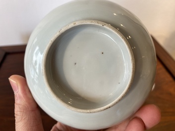 Drie Chinese blauw-witte kommen, Ming