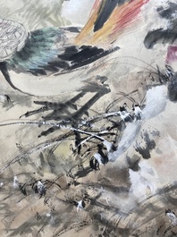 Xu Yunshu 徐雲叔 (1947- ): 'Fazant', inkt en kleur op papier