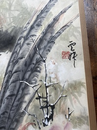 Xu Yunshu 徐雲叔 (1947- ): 'Fazant', inkt en kleur op papier