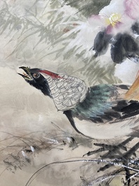 Xu Yunshu 徐雲叔 (1947- ): 'Fazant', inkt en kleur op papier