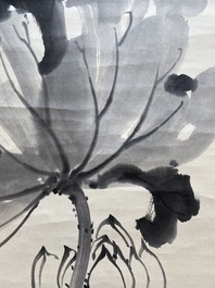 Liang Danfong 梁丹丰 (1935-2021): 'Lotus', inkt op papier, gedateerd 1976