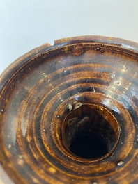 A Chinese brown-glazed ewer, Song