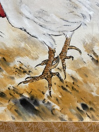 Yang Shanshen 楊善深 (1913-2004): 'Haan', inkt en kleur op papier, gedateerd 1960