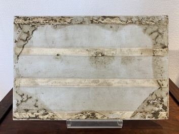 A Chinese rectangular famille rose plaque, Wang Yeting 汪野亭 seal mark, Republic