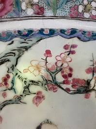 Twee Chinese famille rose scheerkommen, Yongzheng