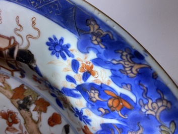 A Chinese verte-Imari 'Governor Duff' dish, Yongzheng