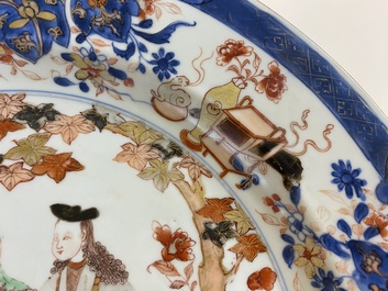 A Chinese verte-Imari 'Governor Duff' dish, Yongzheng
