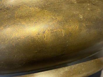 A Chinese bronze censer, Xuande mark, 17/18th C.