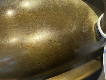 A Chinese bronze censer, Xuande mark, 17/18th C.