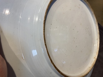 A Chinese famille rose 'antiquities' dish, Yongzheng/Qianlong