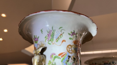 Vier Chinese famille rose vazen, 19/20e eeuw