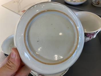 Four pieces of Chinese export porcelain with mythological and romantic subjects, Qianlong