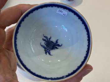 Een diverse collectie Chinees export porselein, Qianlong