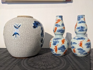 Een diverse collectie Chinees porselein, Kangxi en later