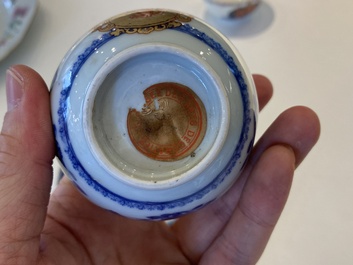Een diverse collectie Chinees export porselein, Qianlong