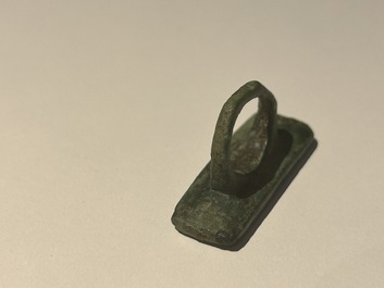 Deux sceaux romains en bronze aux inscriptions 'SOFRONI' et 'DISUC', ca. 2&egrave;me