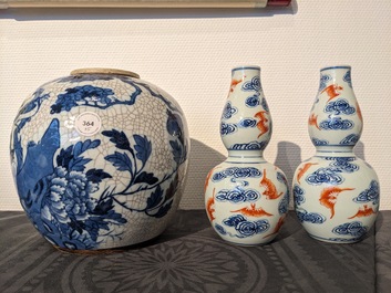 Een diverse collectie Chinees porselein, Kangxi en later