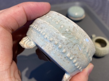 Six Chinese celadon- and qingbai-glazed wares, Song and later