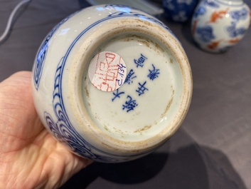Een diverse collectie Chinees porselein, Kangxi en later