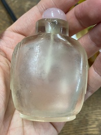 19 Chinese glass snuff bottles, 19/20th C.