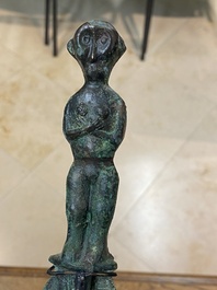 A Chinese inscribed bronze sword, Warring States Period or Han, ca. 3rd C. b.C.