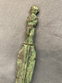 A Chinese inscribed bronze sword, Warring States Period or Han, ca. 3rd C. b.C.