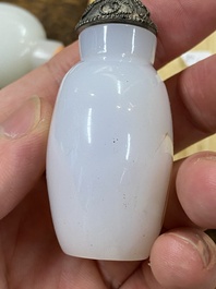 Eight Chinese glass snuff bottles, 19/20th C.