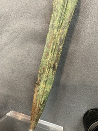 A Chinese inscribed bronze sword, Warring States Period or Han, ca. 3rd C. b.C.