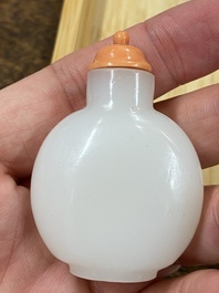 Eight Chinese glass snuff bottles, 19/20th C.