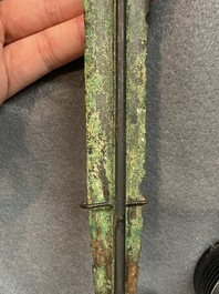 A Chinese inscribed bronze sword, Warring States Period or Han, ca. 3rd C. b.C.
