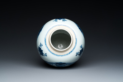 A Chinese blue and white 'Hehe Erxian' jar, Kangxi