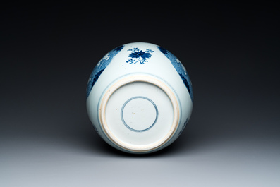 A Chinese blue and white 'Hehe Erxian' jar, Kangxi