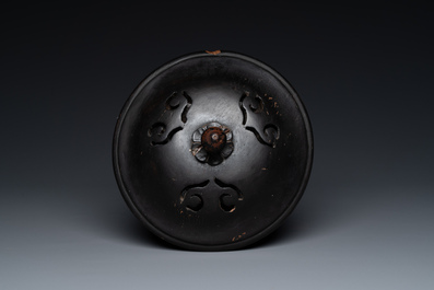 A large Chinese blue and white 'Immortals' vase, Transitional period