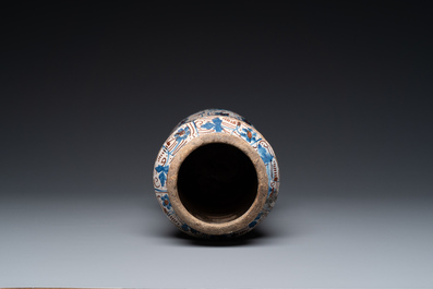 A Hispano-Moresque luster-glazed albarello, Manises, Spain, 3rd quarter 15th C.