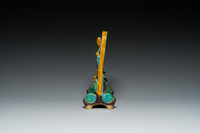 A Chinese fahua 'Eight immortals' table screen, Ming