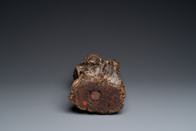 Vierge &agrave; l'Enfant en bois sculpt&eacute; et polychrom&eacute;, Pays-Bas m&eacute;ridionaux, 14/15&egrave;me