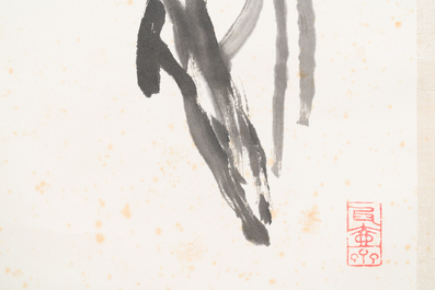Wang Xuetao 王雪濤 (1903-1982): 'Lotus', encre sur papier