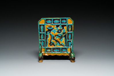 A Chinese fahua 'Eight immortals' table screen, Ming